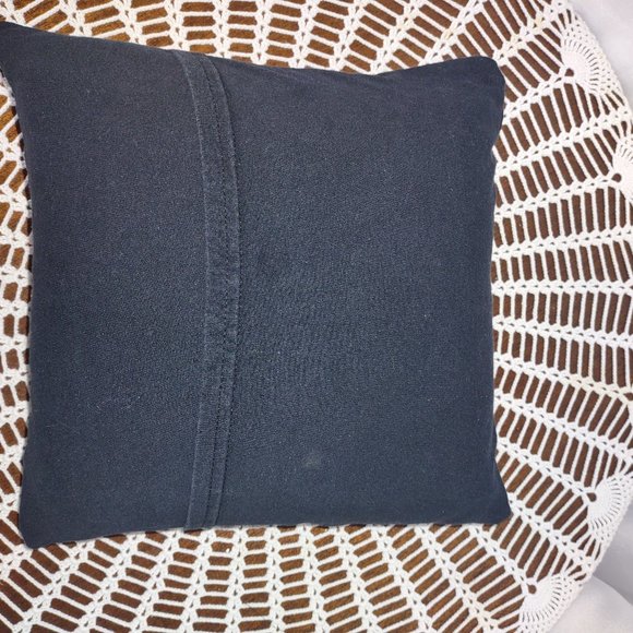 Rag Frog Revival Up-cycled Predator Throw pillow COVER ONLY  size 10"x10" - Picture 3 of 4